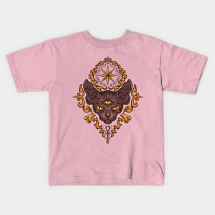 Bastet, Egyptian cat Tee Kids T-Shirt